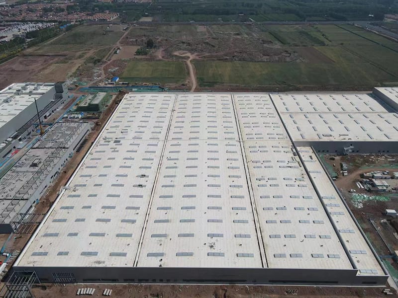 ფოლადის კონსტრუქციის ყოვლისმომცველი საწყობი