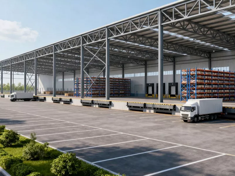 ფოლადის კონსტრუქციის სადისტრიბუციო ცენტრის შენობა